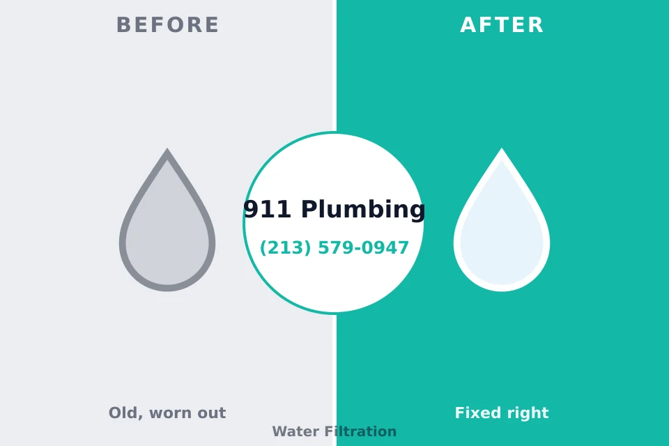 Before and after: plumbing repair Dodgeville, WI